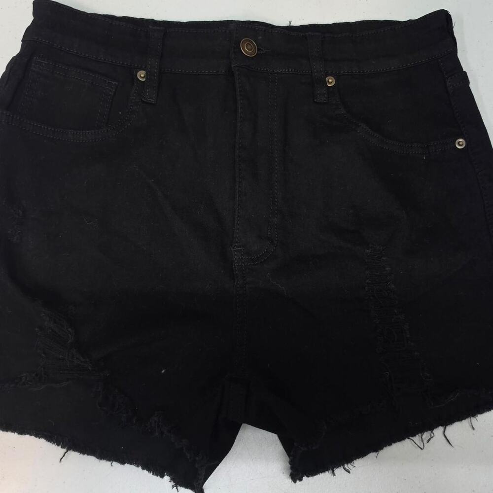 Fashion nova black denim shorts